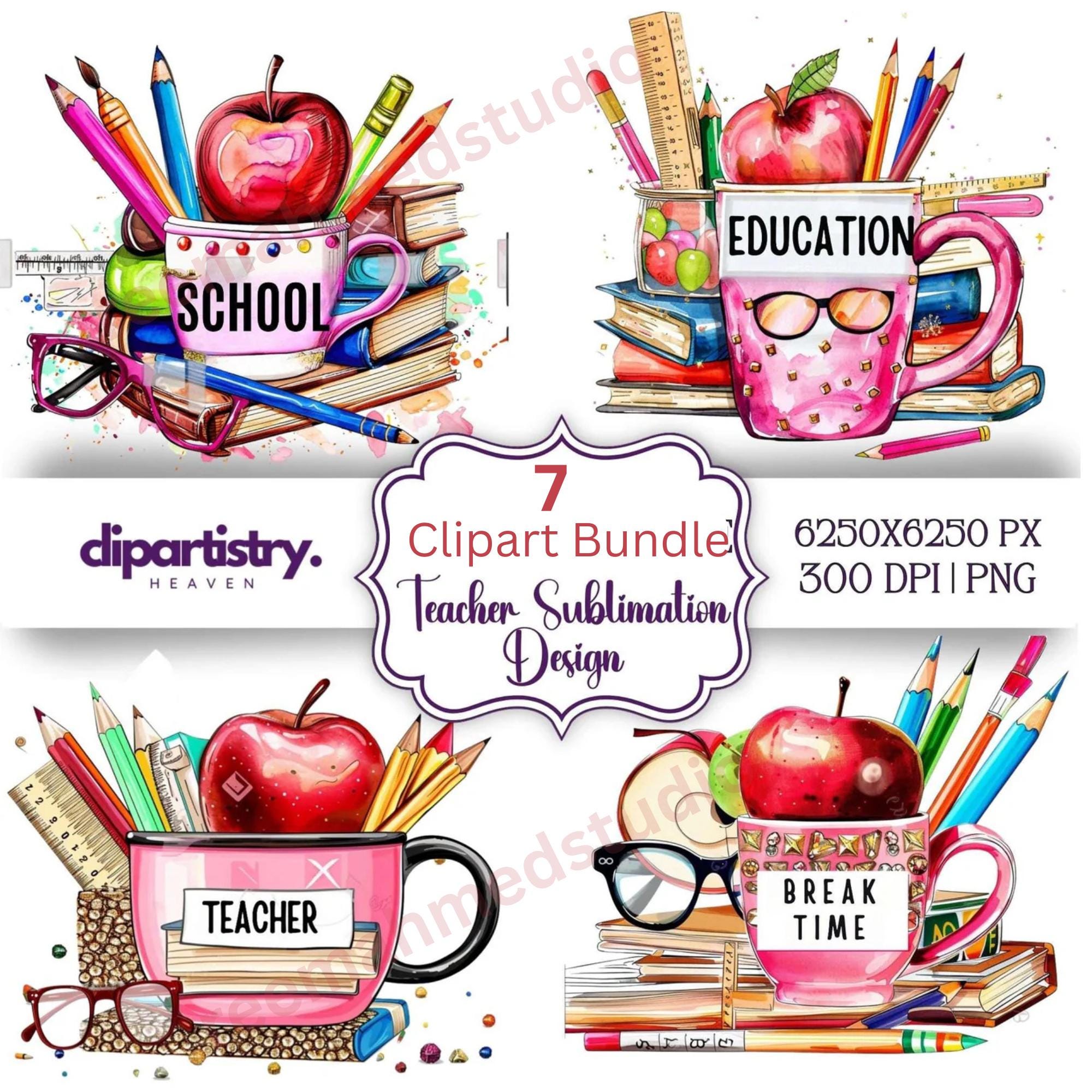 il_fullxfull.7079512197_gxf9.jpg Teacher Sublimation Bundle | Back to School PNG Designs for Mugs, T-Shirts & Gifts - Image 1