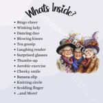 Funny Old Ladies Clipart: PNG Bundle for Crafts (40 Files Included) - Image 4